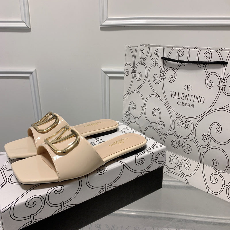 MVS12 Leather slippers Women  shoes 35-40 With box