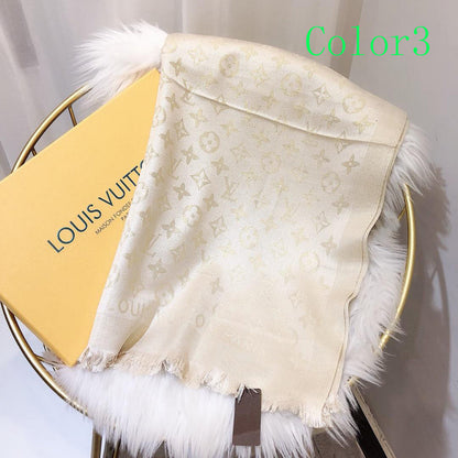 LSC2 Silk cotton 70-180CM scarf Can choose box