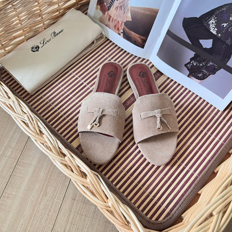 MJLS8 Leather Women Slipper Size 35-41 Shoes with box