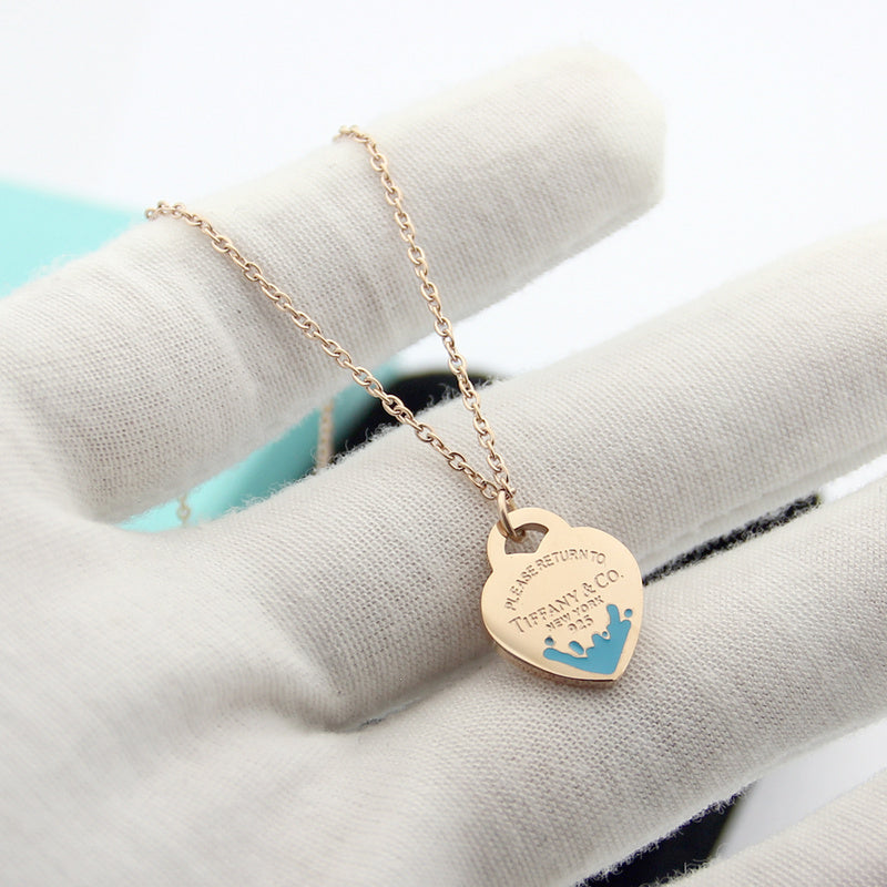 TN17 Necklace single heart necklace pandent   Jewelry