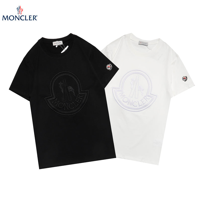 MOC30  Men's and women's classic embroidered short T-shirt