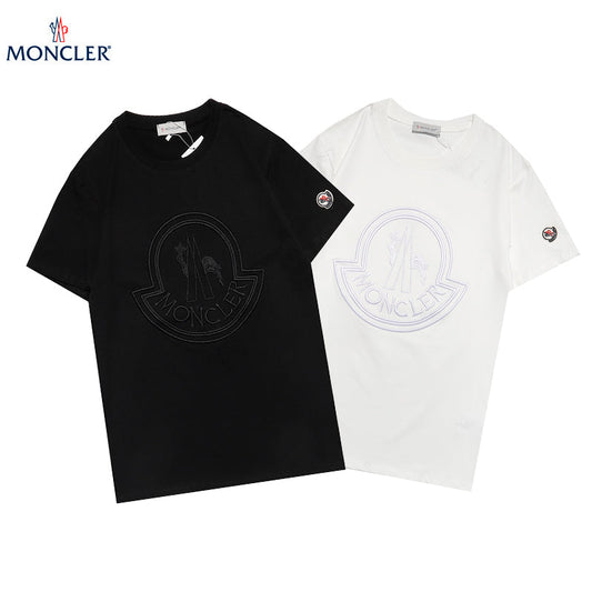 MOC30  Men's and women's classic embroidered short T-shirt