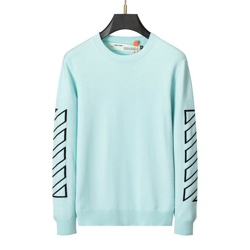 OFFC32 New High Quality Sweater Round Neck Top