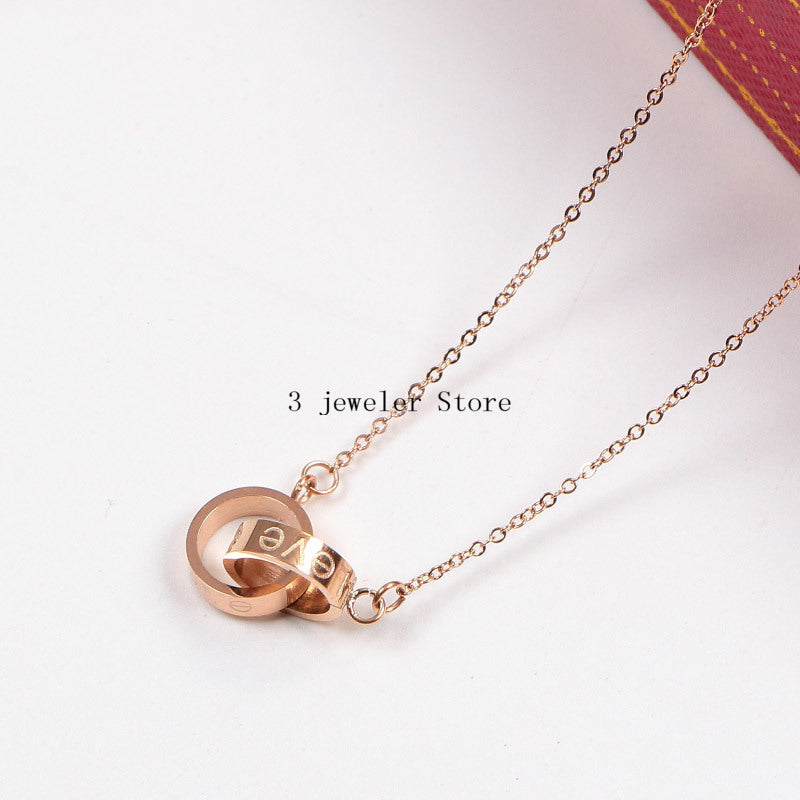 CAN26 Necklace 316L steel plating gold necklaces Jewelry