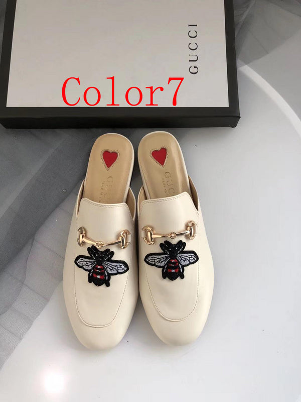 MGS7 Fashion woman leather shoes slippers 36-40