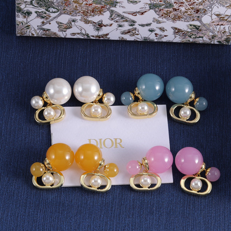 DIE29   Women's fashion alloy pearl earrings  Jewelry