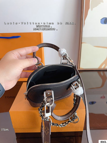 MLP13 Handbag 17-8-12CM 24-12-17CM Leather Bag With Box