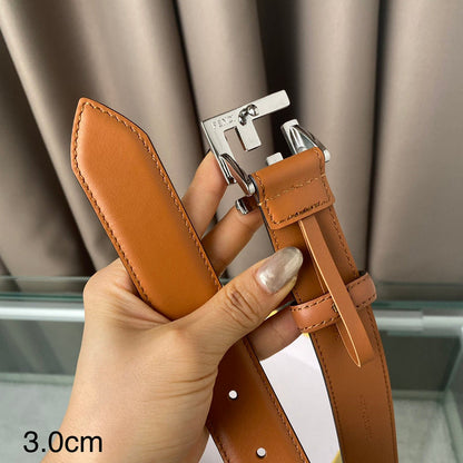 FBL17 wide 3.0CM OR 3.5CM total length 95-125cm Leather Belt High Quality With packing