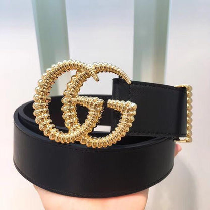 gcbl17 wide 3.8cm total length 95-110cm Belt wonderful winder High Quality fashion gold buckle Belt