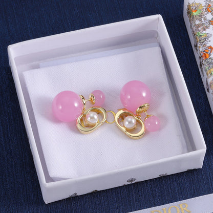 DIE29   Women's fashion alloy pearl earrings  Jewelry