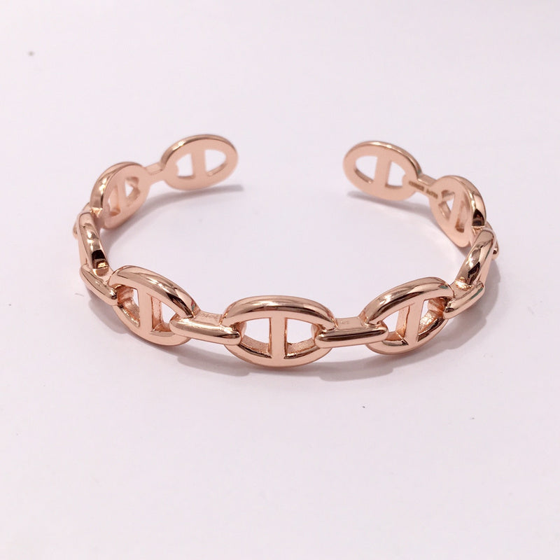 HB45 Bracelet 316L steel plating gold Bangle Jewelry