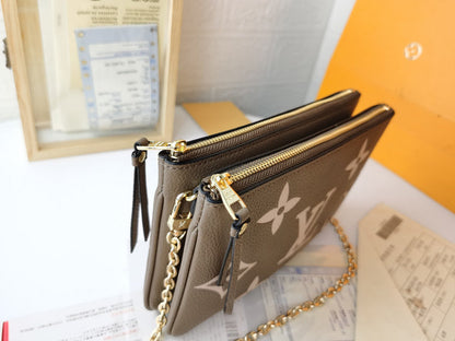 LLP040 High quality leather bag 20x12.5x3CM