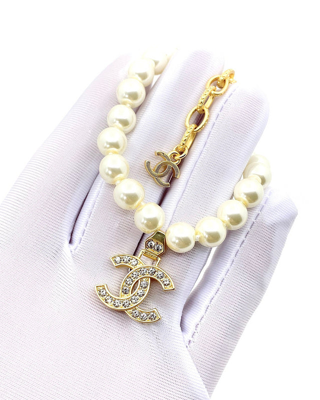 CHB49  Full pearl letter bracelet, simple atmosphere  Jewelry