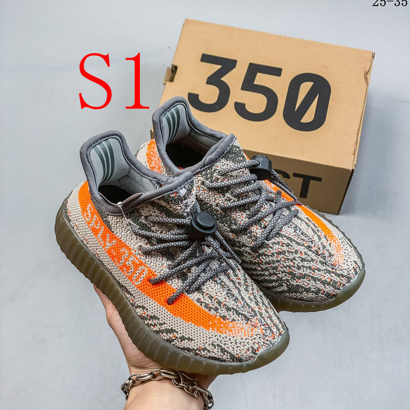 BYS39 yeezy Children's 350 kids 26-35 shoes with box