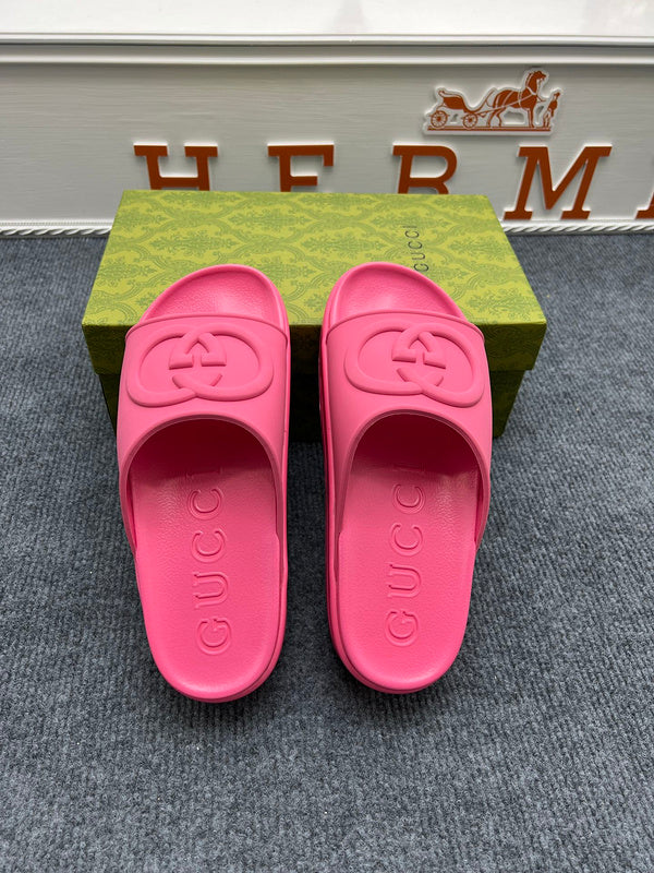 YGS02 Women Leather Slippers 35-41 Shoes with Box