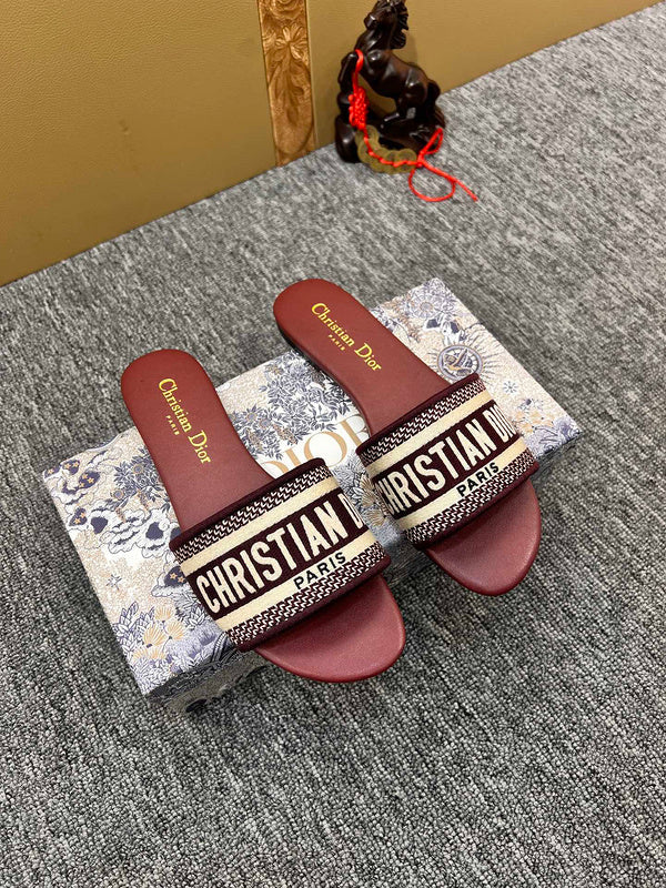 YDS3 shoes women Leather slippers with all packaging