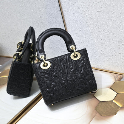 GDP011 Bag 17-15-8CM leather bag High Quality