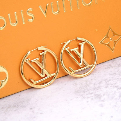 LVE25 fashion high quality brass stud gold plated quality 3cm / 4cm   Jewelry