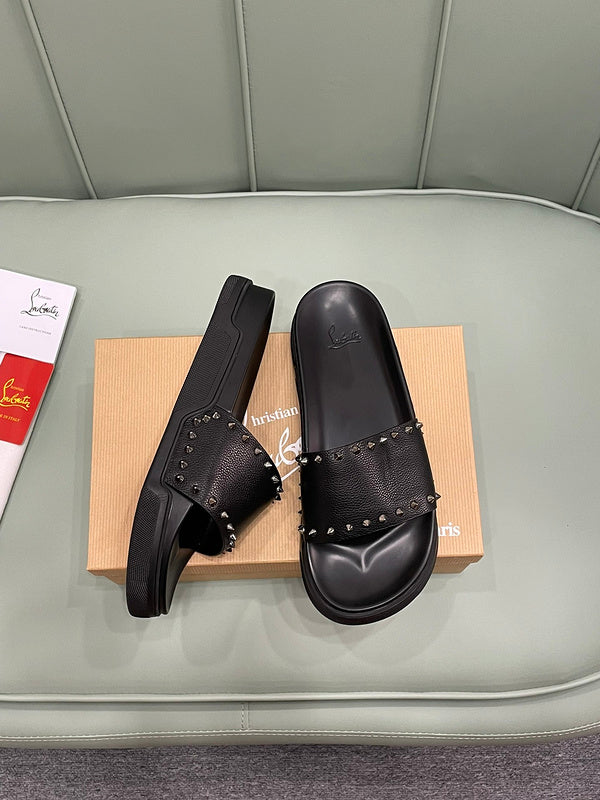 HJCL3 Leather Slipper Size 38-45 Shoes with box