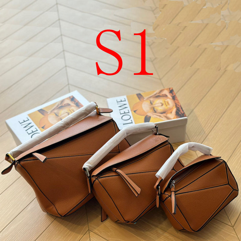 MLP16 Bag 19-12.5-8CM 23-16-10CM 29-19-14CM Leather shoulder Bags With Box