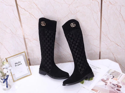 BGS10 Women 35-42 Boots 3.5cm Heel shoes with box