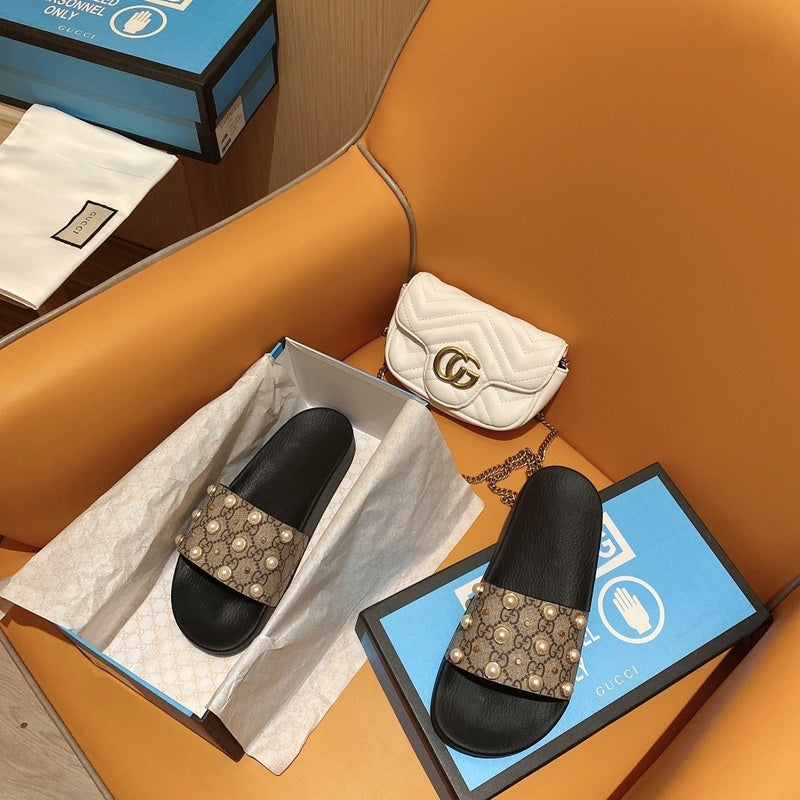 GGS1 shoes with box for man and women   Slippers