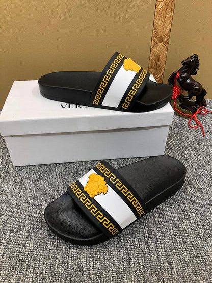 YVS6  Men's and Women's Slippers 36-45 Shoes High Quality with Box