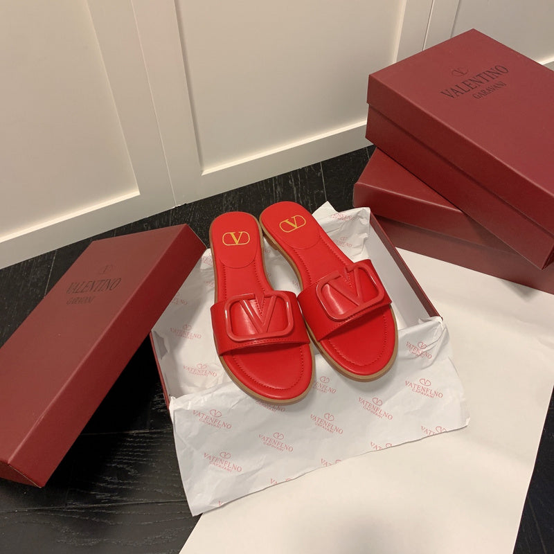 MVS19 Leather slippers Women shoes 35-40 With box