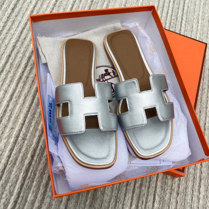 BMHS1  shoes women Leather slippers with all packaging