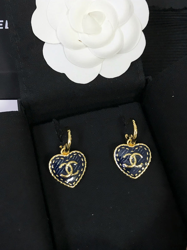 A991 Women's fashion heart-shaped drip earrings jewelry